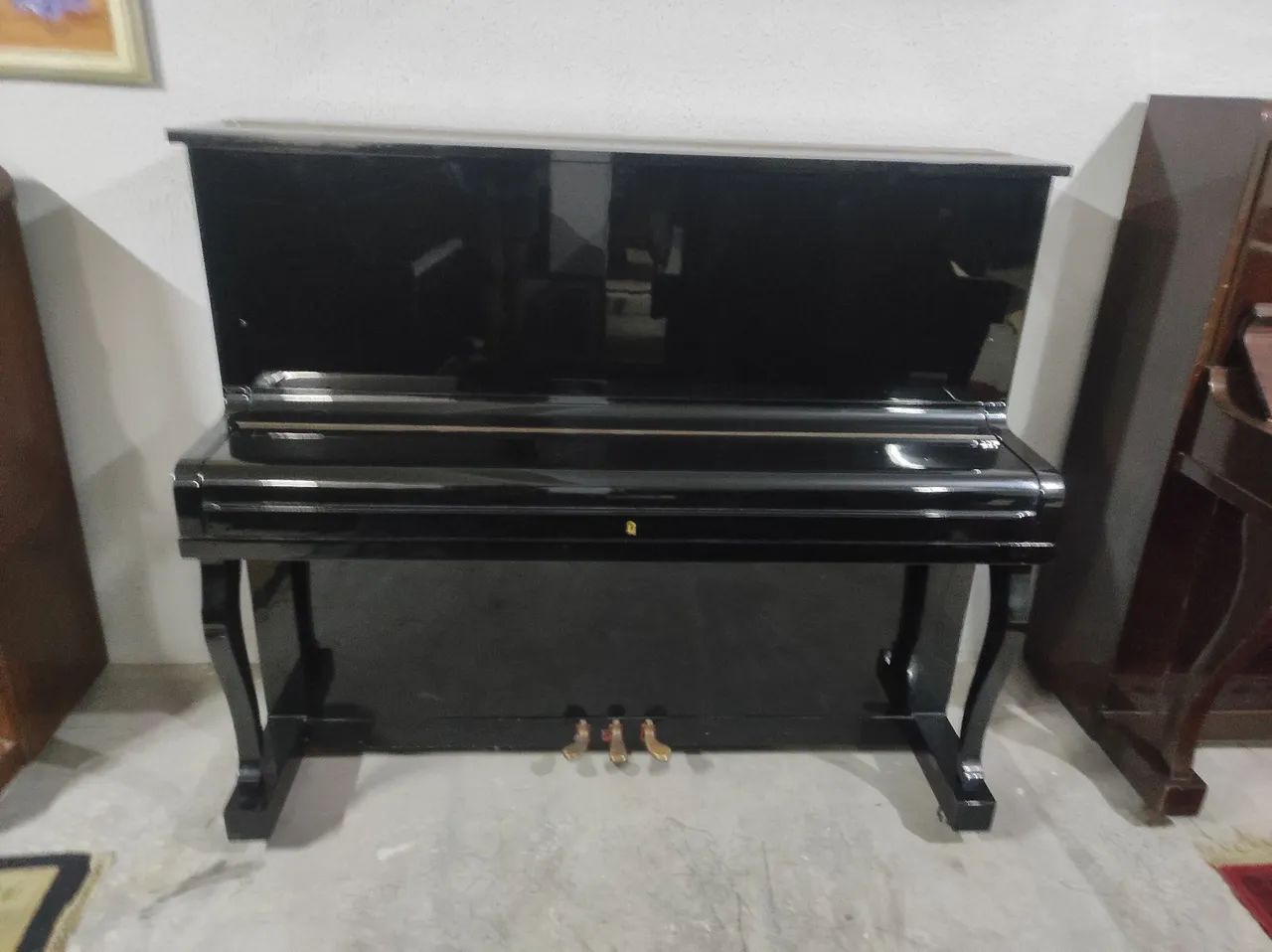 Piano seminovo Fritz Dobbert 126 preto  clássico  ou Fritz colonial, escolha  - Foto 2