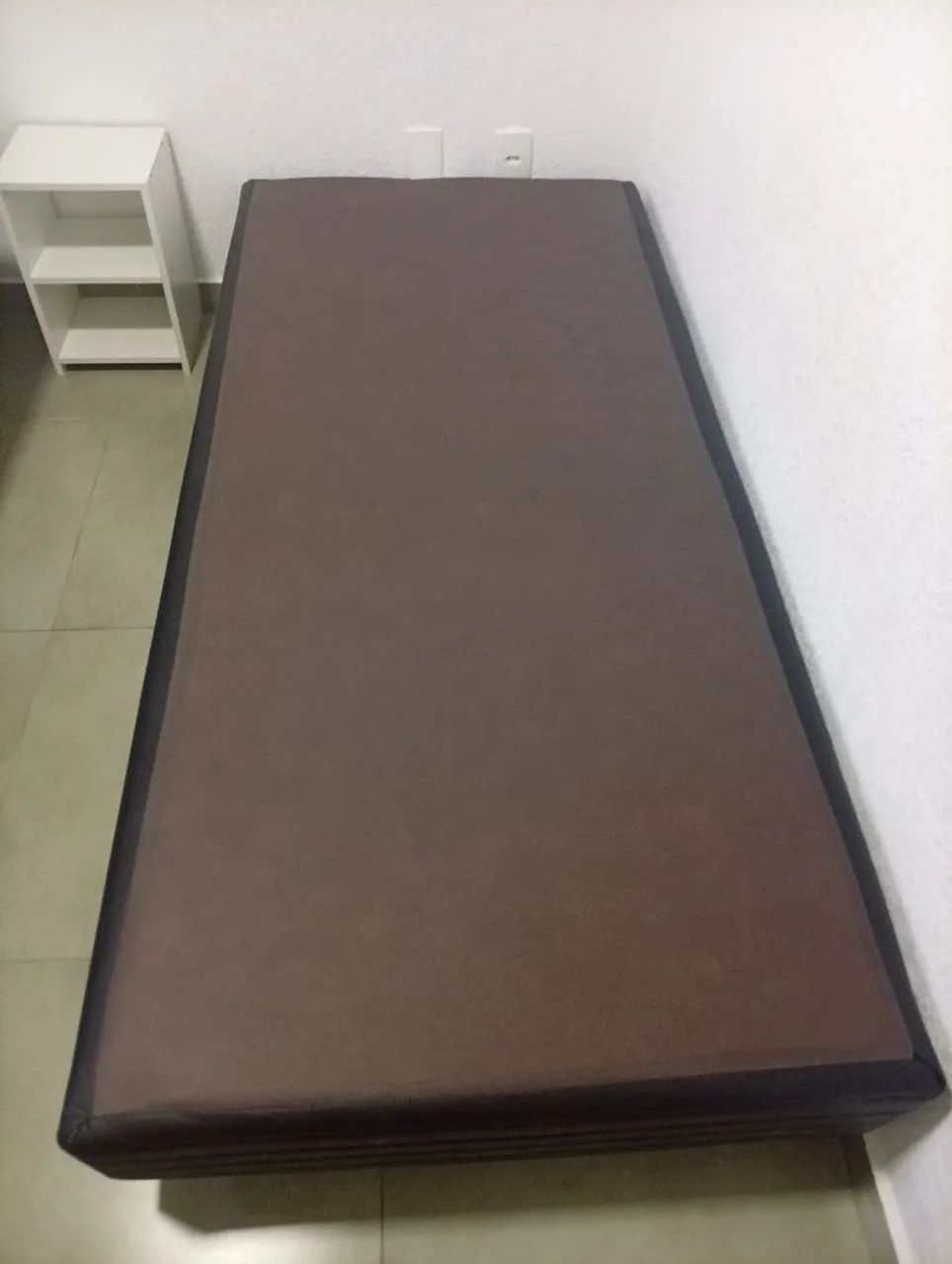 Cama Box Ortobom solteiro com colchão D23