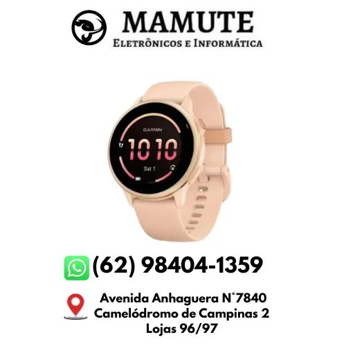 Garmin Relógio Vivoactive 6 Rosa 42mm Com Monitor Cardíaco De Pulso E Gps