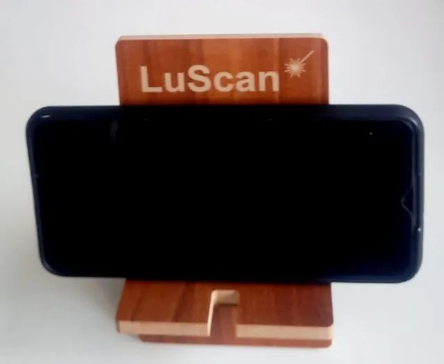 Kit 10 suporte celular personalizado MDF com gravação ideal brindes - Foto 4