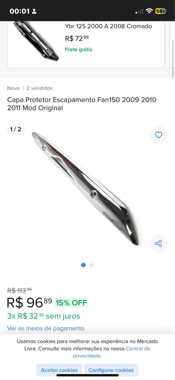 Protetor de escapamento 