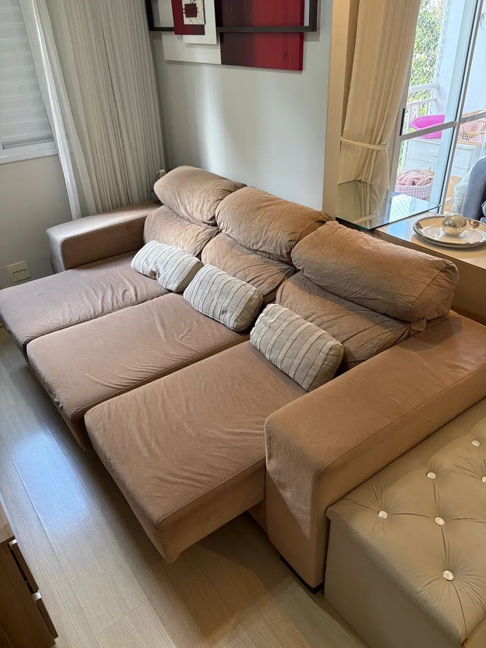 Vendo sofá 3 lugares retrátil  - Foto 3