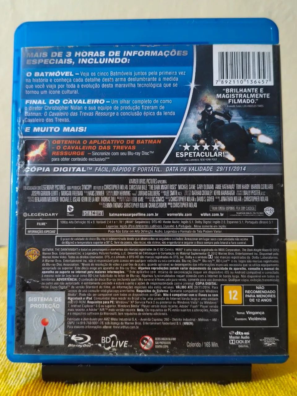 Batman -o cavalheiro das trevas ressurge- dvd Blue-ray disc  - Foto 2