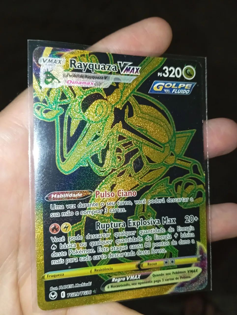 Carta Pokémon Rayquaza VMAX MP Original