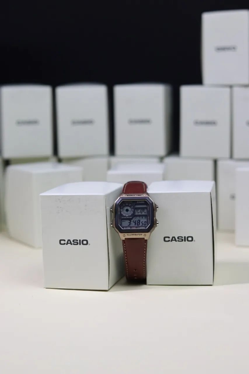 RELOGIO CASIO ROYALE DIGITAL WORLD TIME AE-120WHL-5AVDF