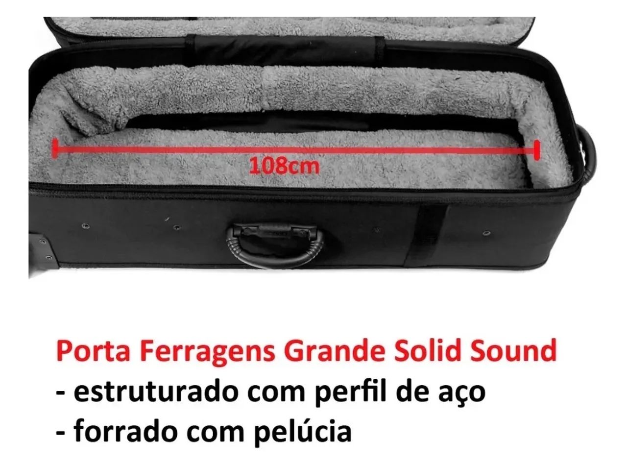 VENDA  Semi Case Ferragens Bateria Extra G - Hard Case Solid Sound - Foto 2