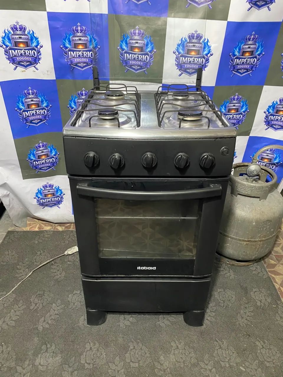 Fogão preto 