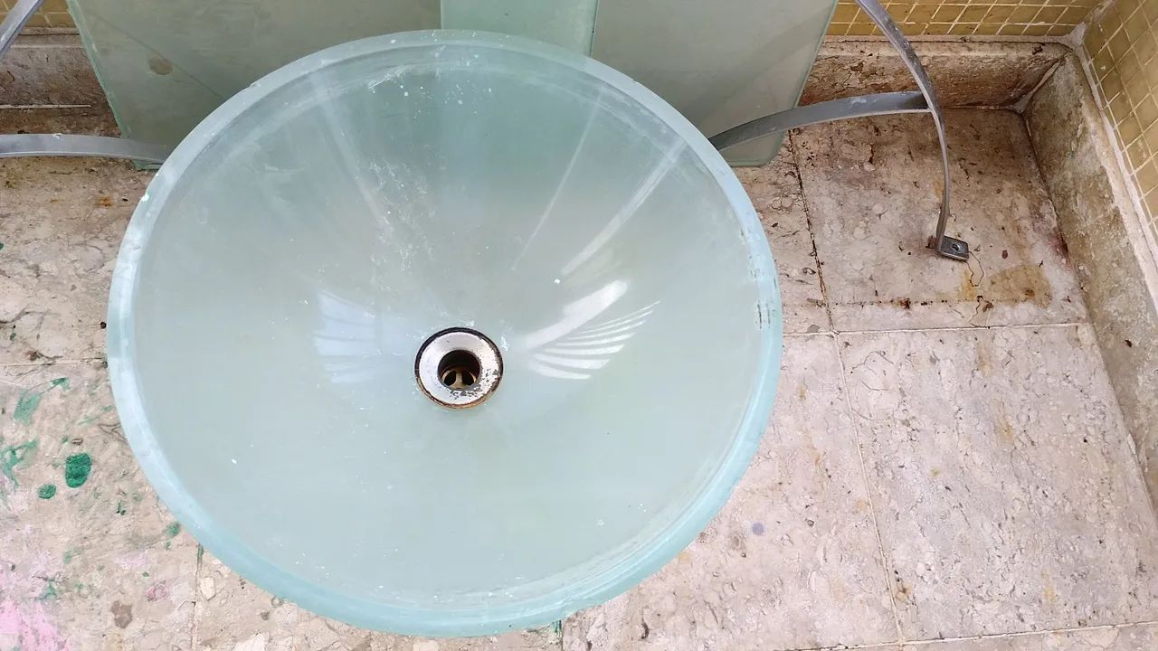 Cuba de embutir de vidro temperado jateado