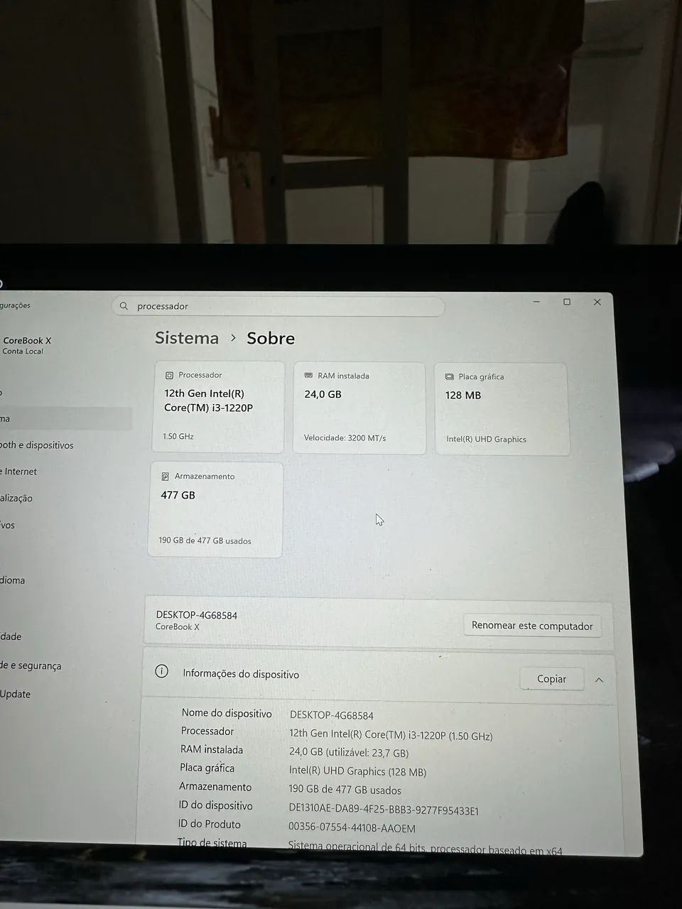 Notebook Corebook X - Potente e Rápido (24GB RAM / SSD 512GB / Tela 2K) - Foto 4