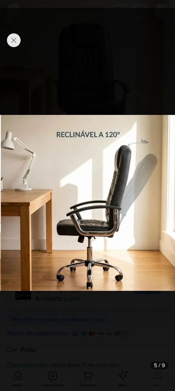 Cadeiras de escritório 2 unidades  - Foto 3