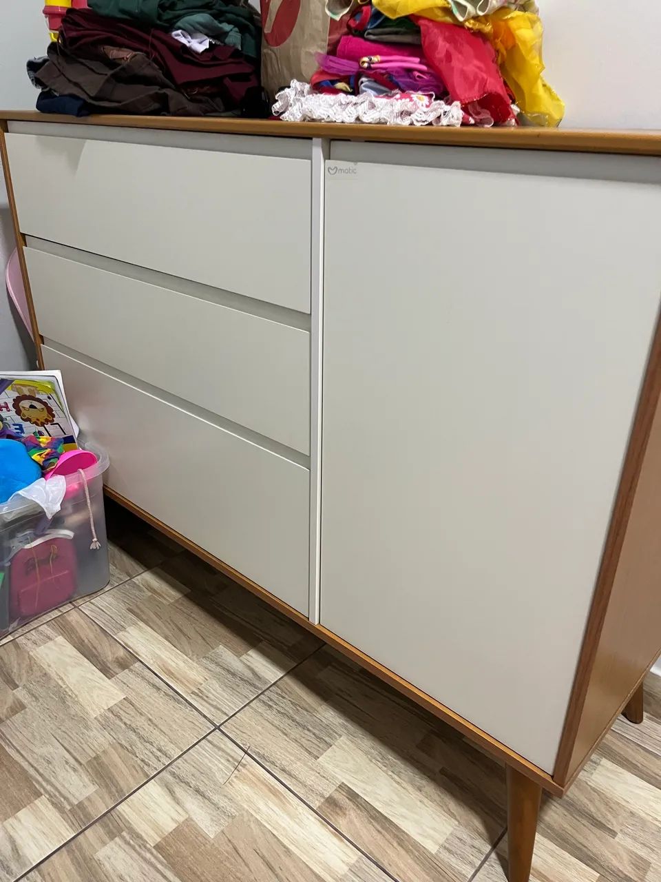 Cômoda infantil 3 gavetas 