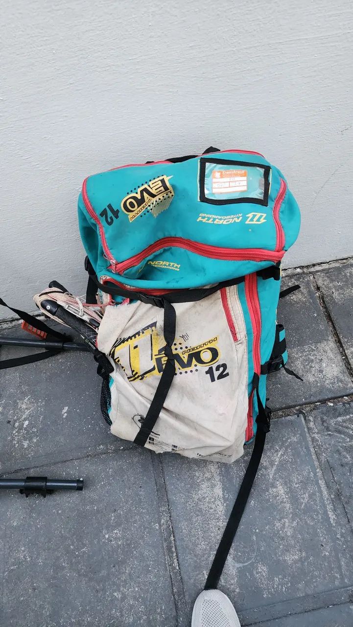 Pipa KiteSurf North 12 + barra + mochila  - Foto 6