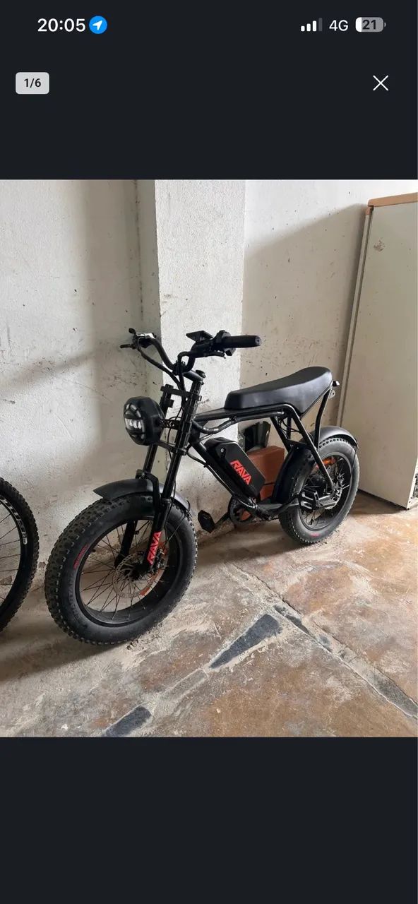 Bicicleta elétrica rava