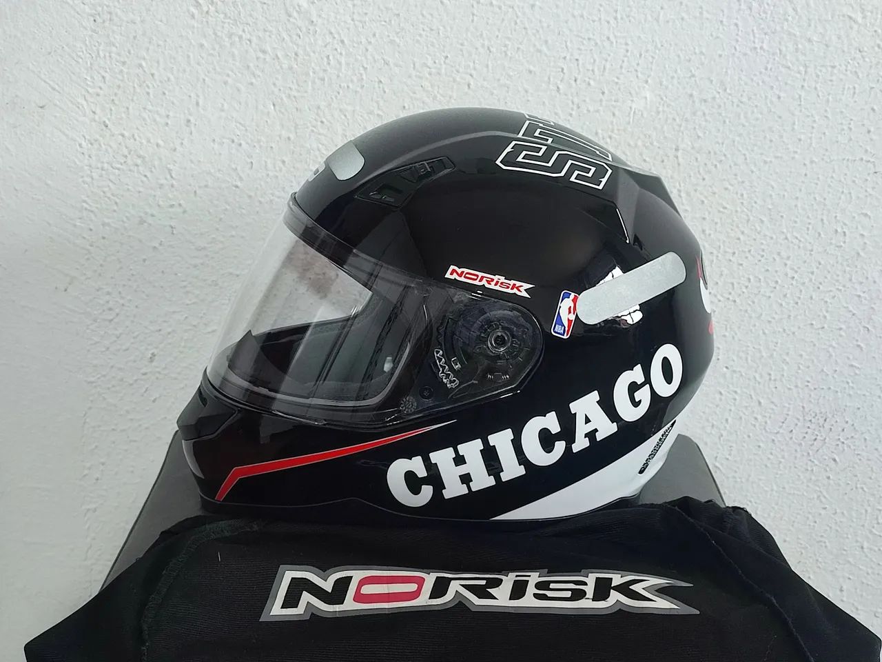 中古 R.E.G. O-K MAX SPECIAL コバルト 31 Capacete Norisk FF391 Nba Chicago Bull - Peças para motos - São