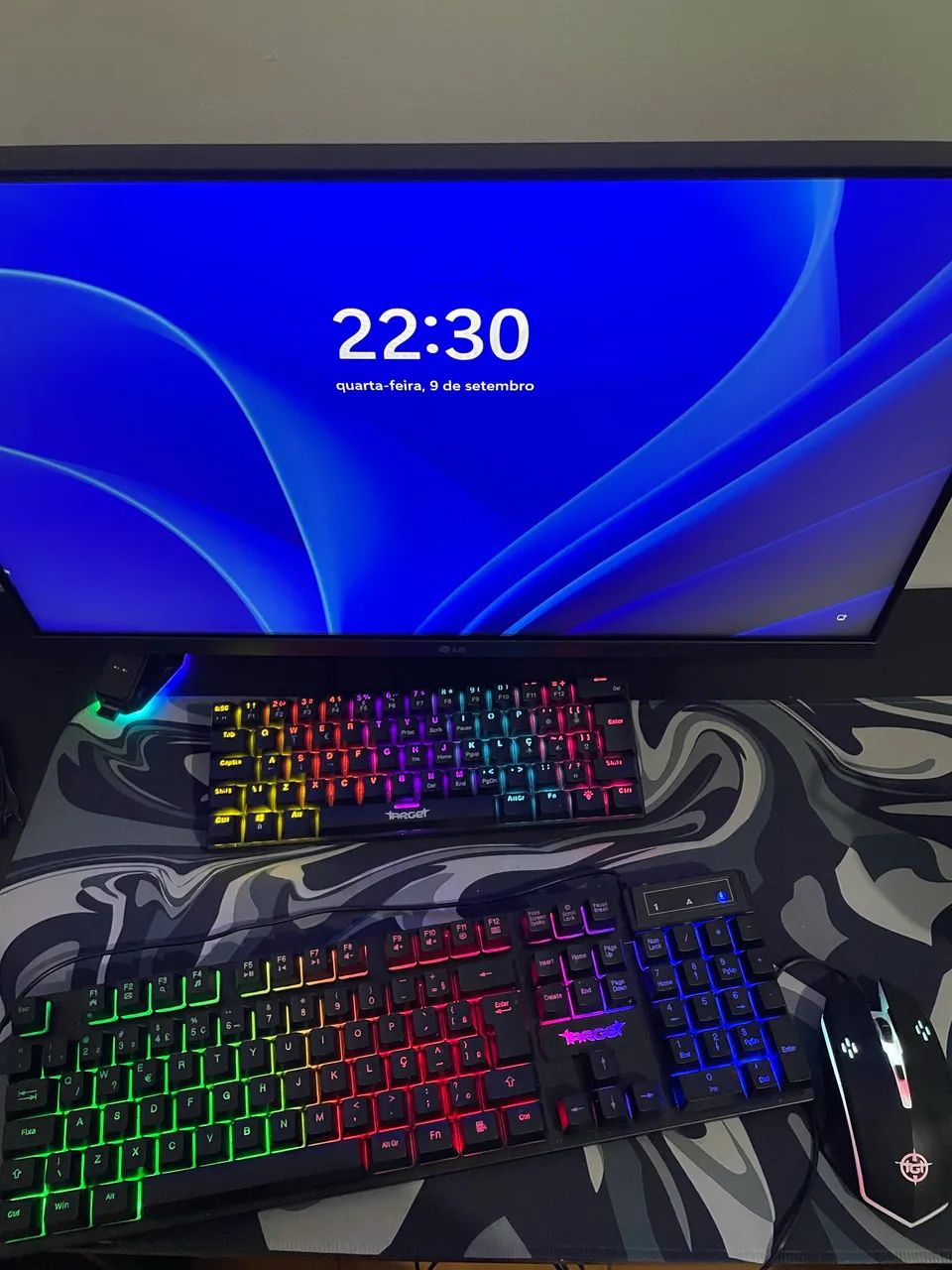 KIT TECLADO E MOUSE GAMER - Foto 2