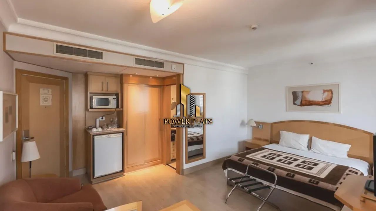 Flat mobiliado para locação em Higienópolis com 30m², 1 dormitório e pronto para morar