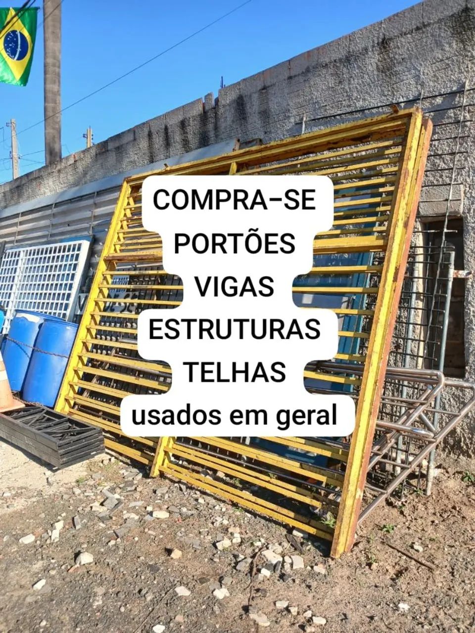 Portão usado 