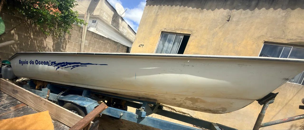 Vendo lancha com moto 15 YAMAHA  - Foto 3
