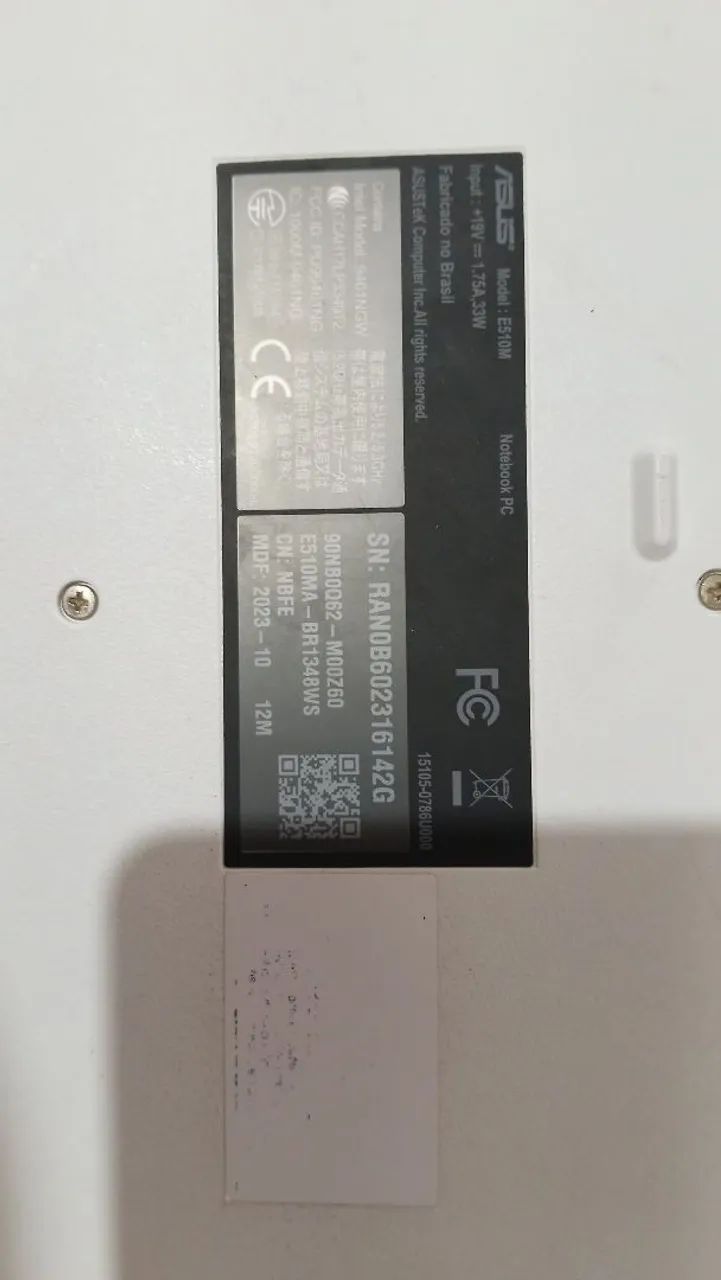 Notebook a venda ASUS 1800,00