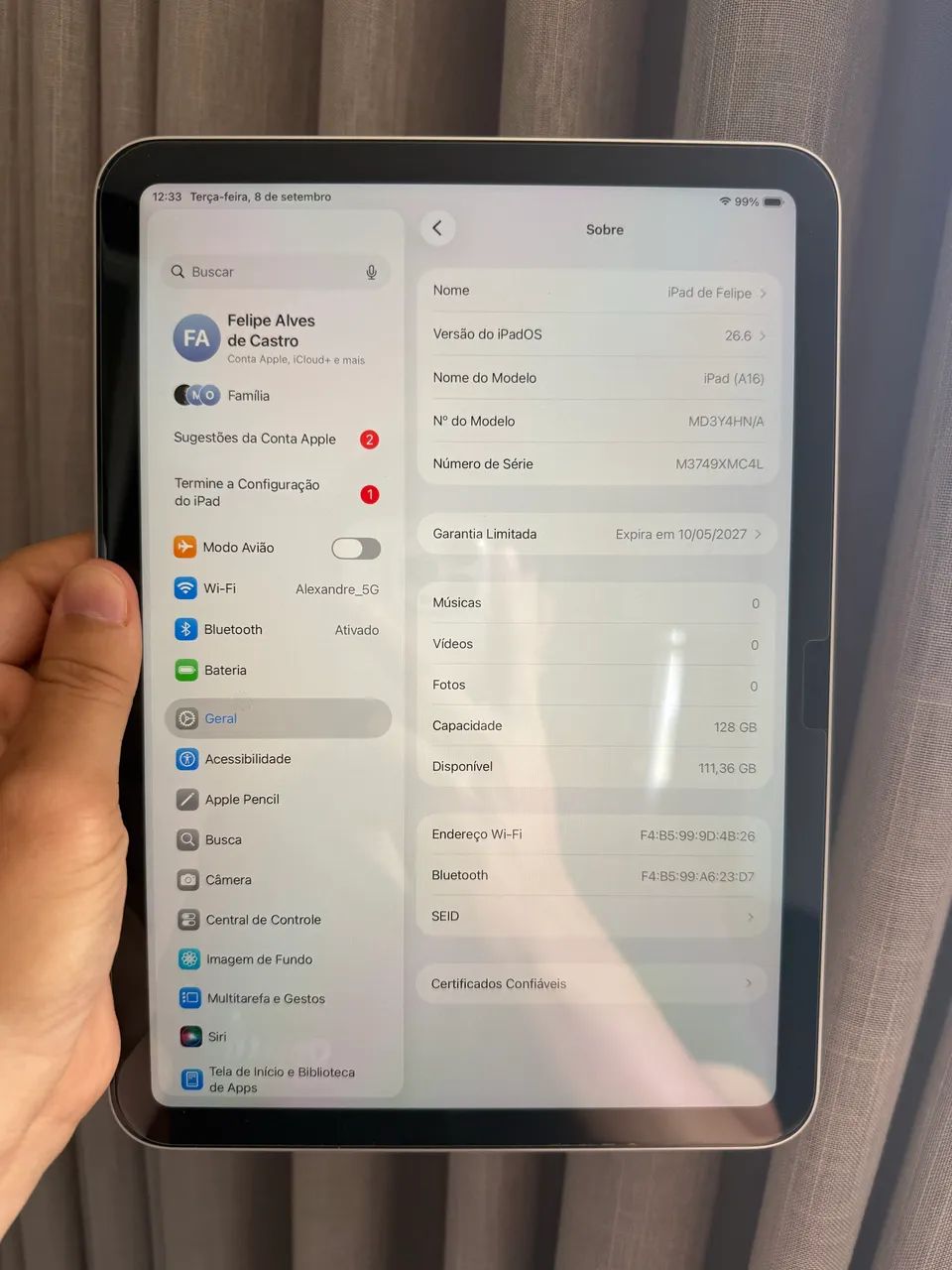 IPAD 11 (A16) 128GB PRATA - Foto 3