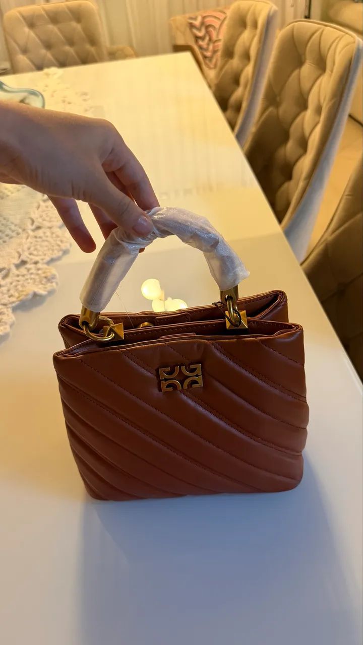 Bolsa degalls marrom  - Foto 5