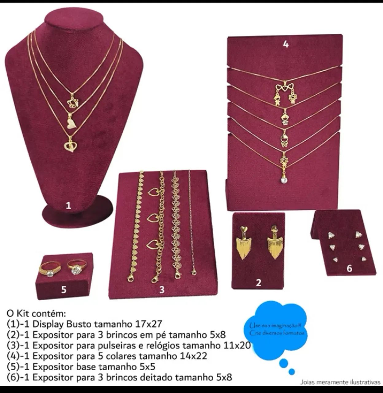 Kit expositor de joias