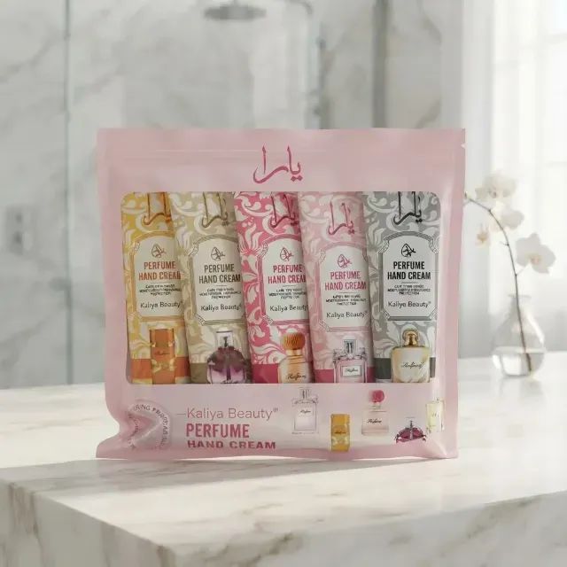 Kit 5 Cremes Perfumados Para Mãos Kaliya Beauty 30g