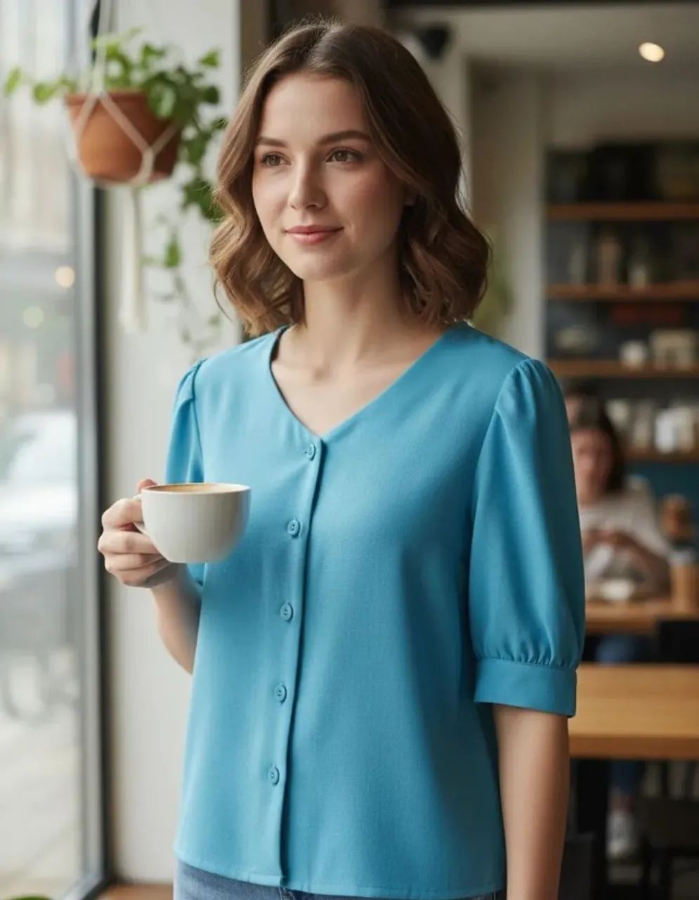 blusa feminina em viscose viva modas nova e com etiqueta! - Foto 2