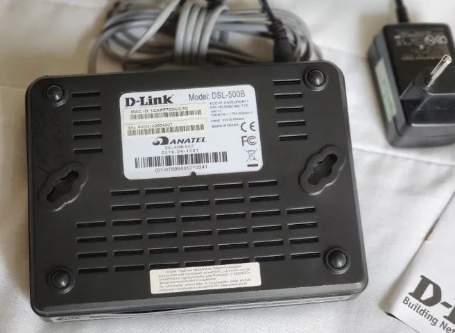 Modem Roteador D-Link DSL-500B  antigo simples com uma Lan RJ45 e Wan ADSL - Foto 4