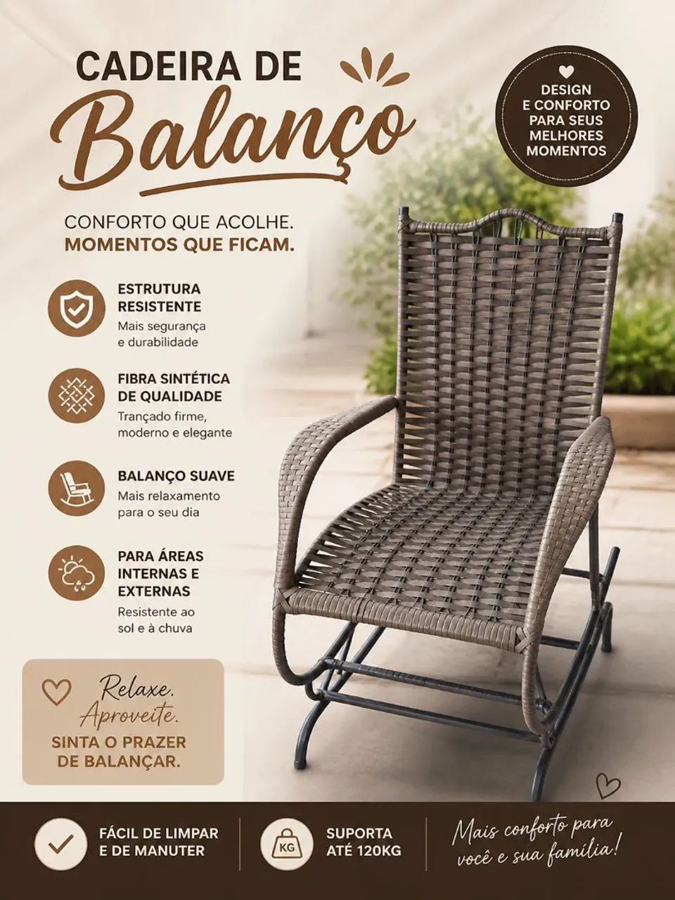 Cadeira de balanço.  