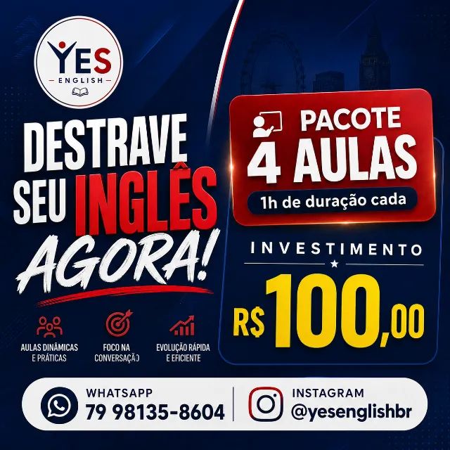 AULAS DE INGLÊS