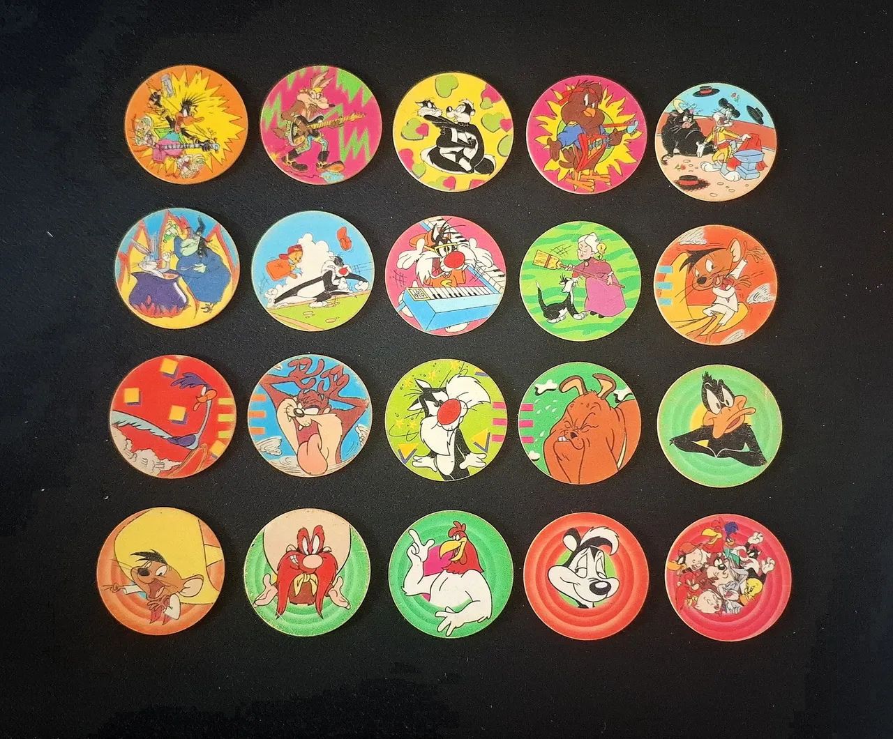 Tazos Tiny Toon e Looney Tunes Elma Chips Anos 90/2000