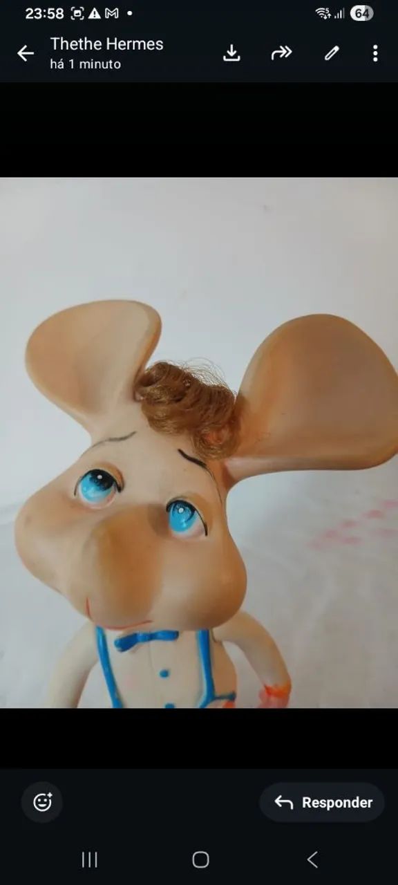 Boneco Topo Gigio raridade - Foto 3
