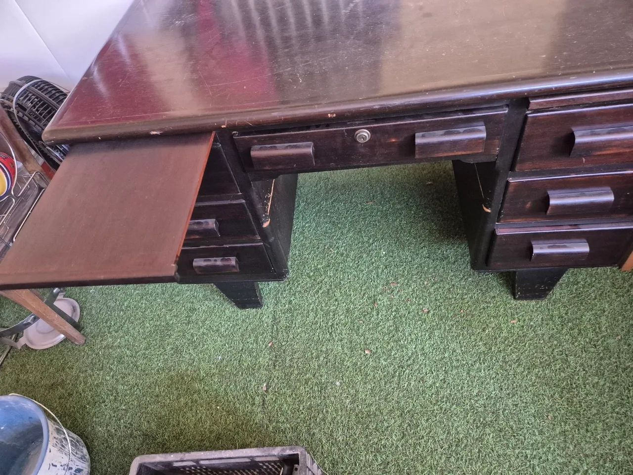 Mesa escritório antiga - Foto 4