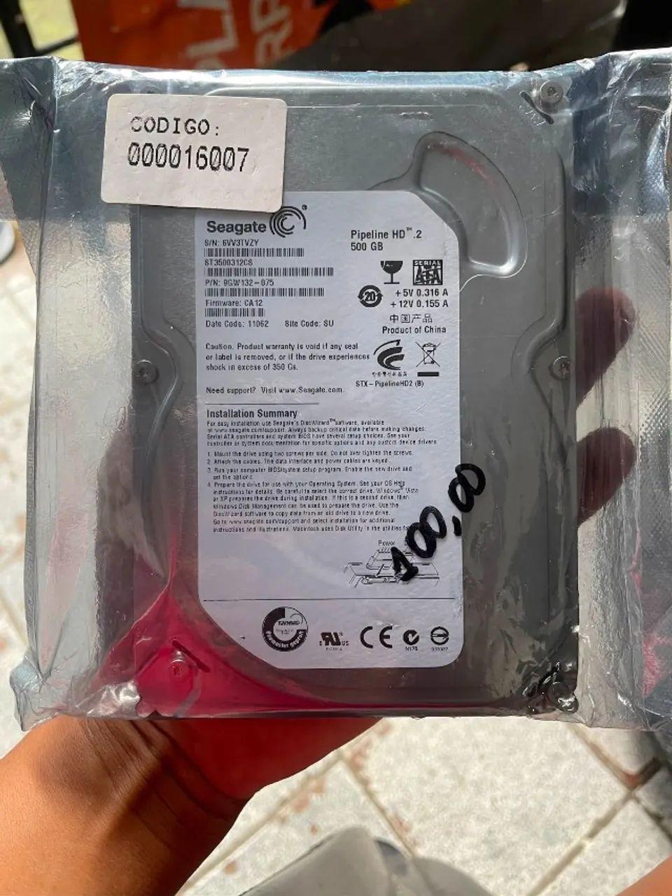 HD seagate 500GB