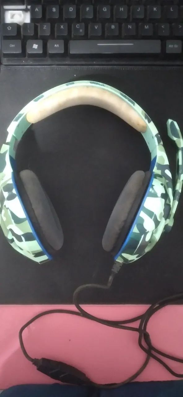 Headset gamer, usado