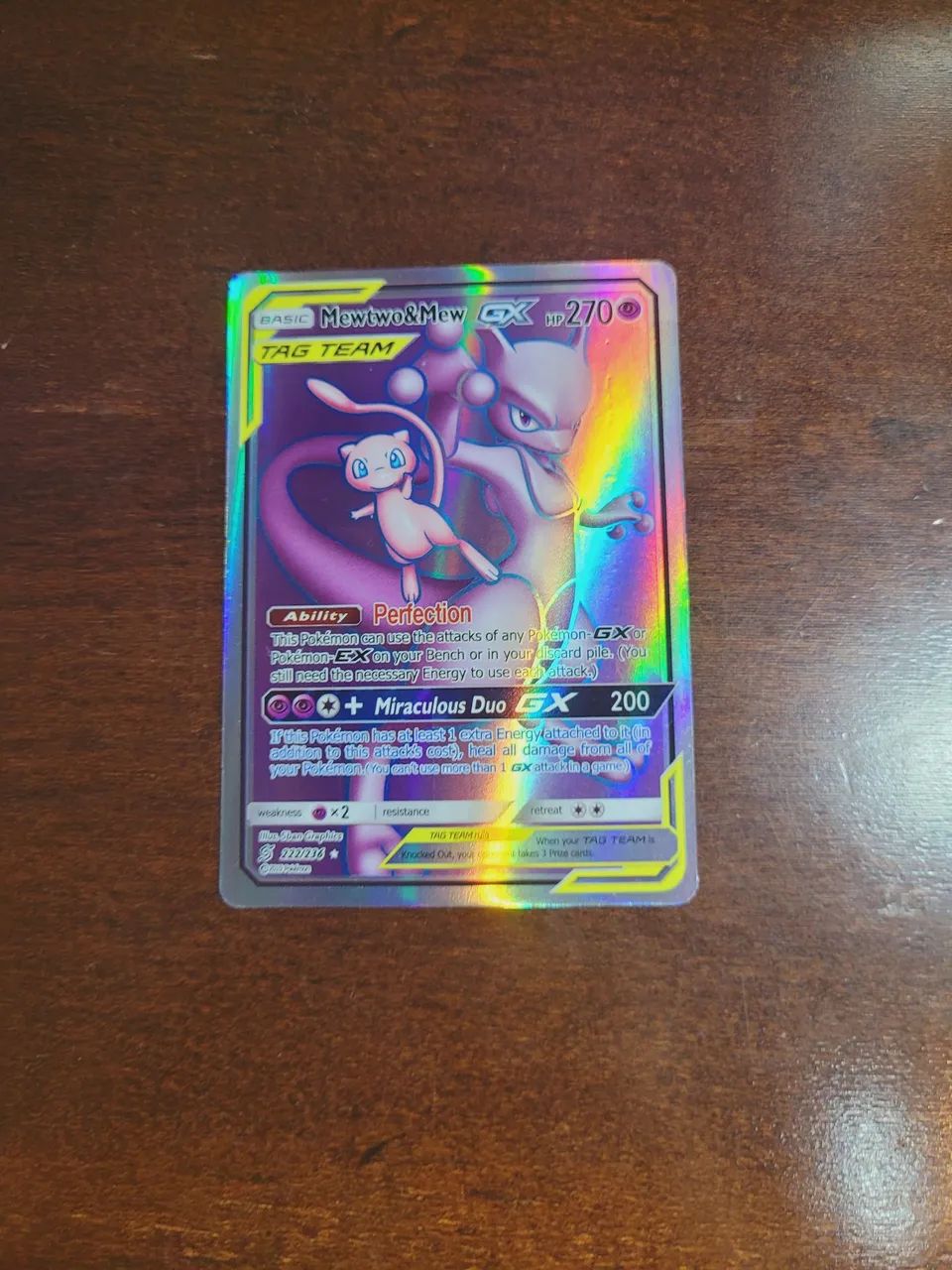 CARTA MEWTWO E MEW