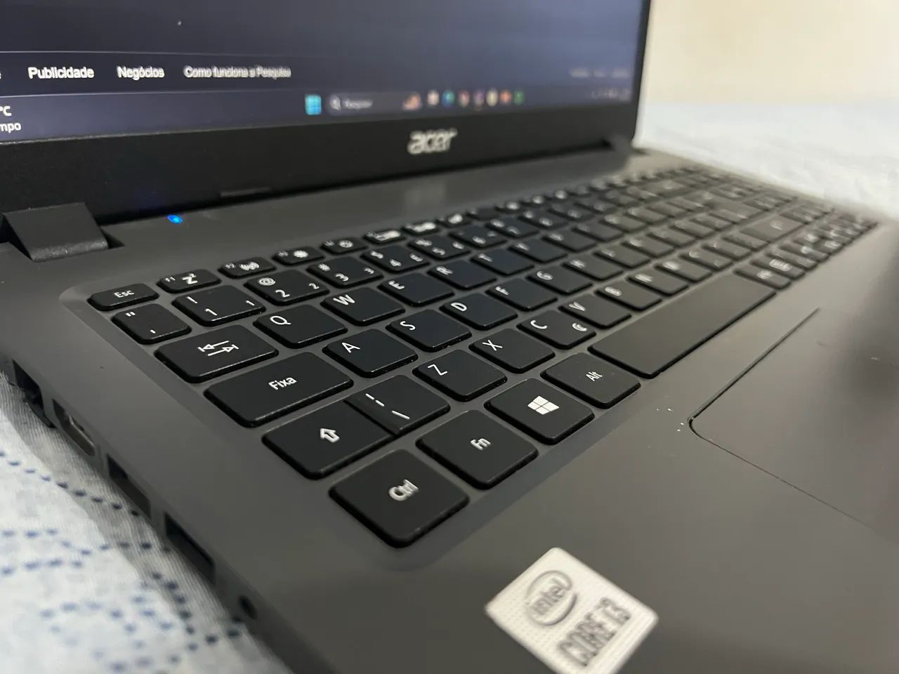 Notebook Acer de estudos 