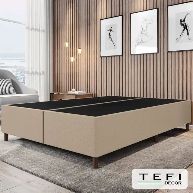 Cama Base Box Casal Caramelo