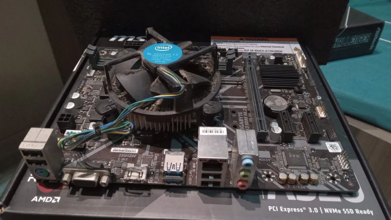 Placa mae h310m com defeito