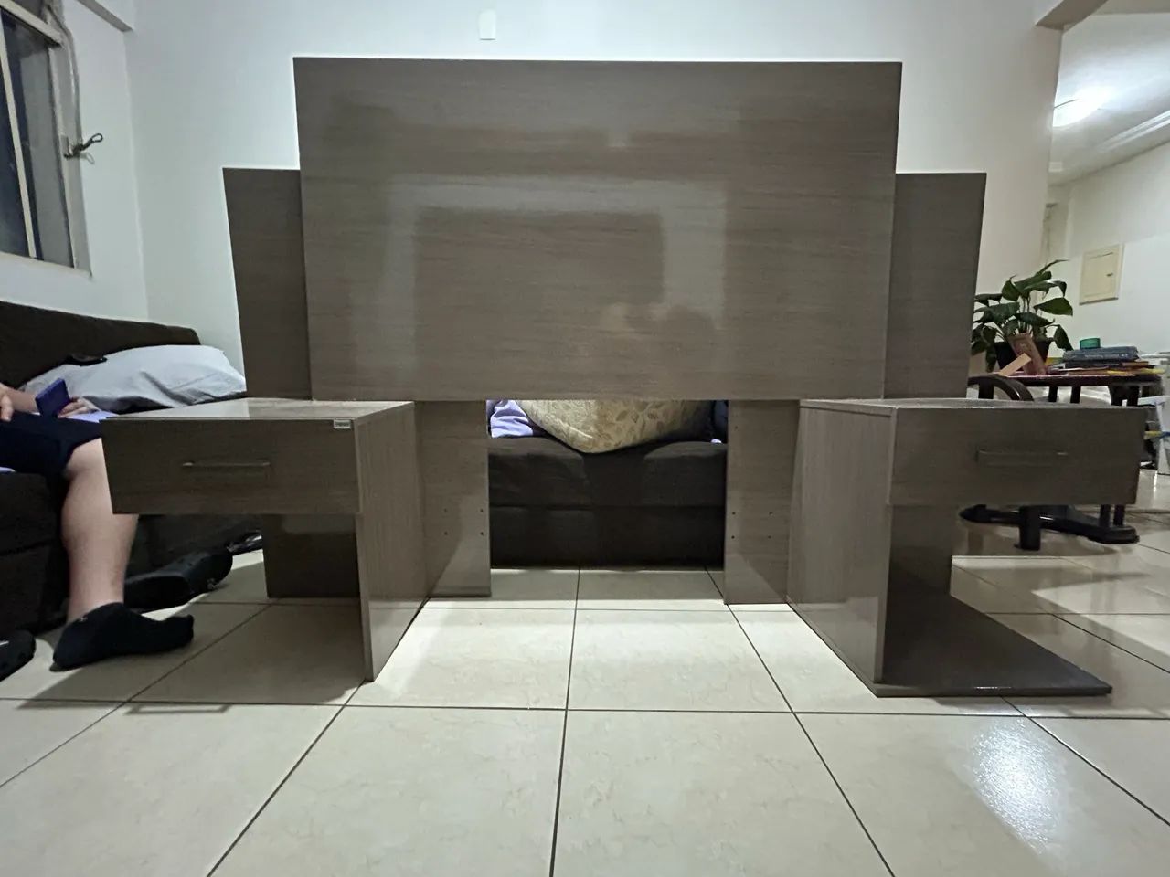 Cabeceira de cama de casal normal  - Foto 2