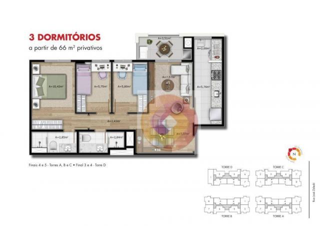 Apartamento com 2 dormitórios à venda, 51 m² por R$ 240.000,00 - Neoville - Curitiba/PR - Foto 11