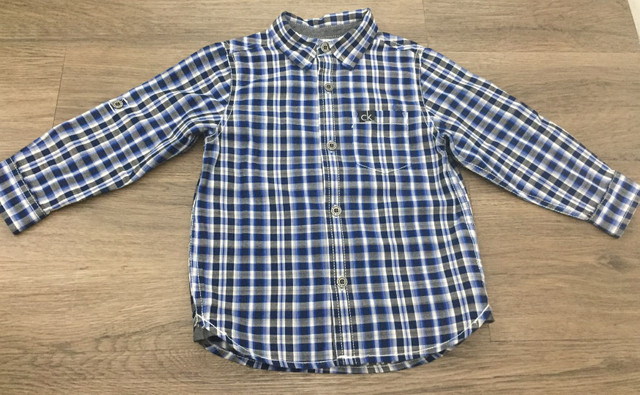 camisa social infantil calvin klein