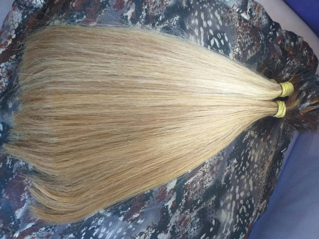 Cabelo humano loiro dourado. - Foto 2