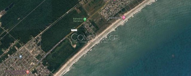 Excelente terreno à venda de frente para a praia em Pontal Do Paraná