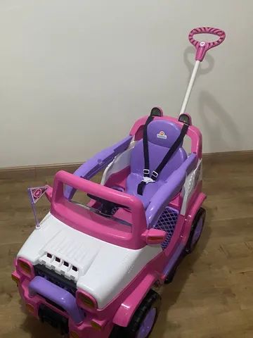 Carro Calesita Diipi Rosa Passeio E Pedal - 1028