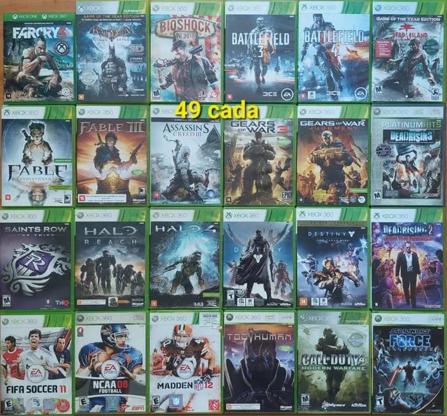 Jogos Xbox 360 Desbloqueado Destravado ( Mídia Física )