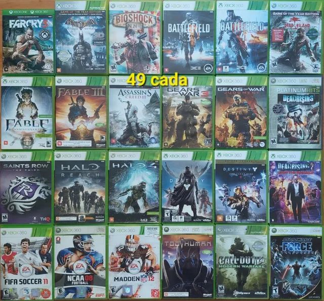 JOGOS ORIGINAIS XBOX 360 EM MÍDIA FÍSICA