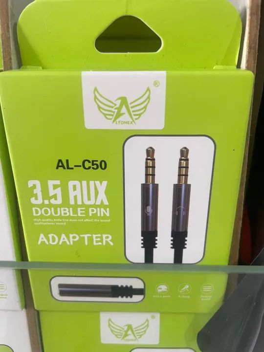 Cabo de áudio auxiliar P2 x P2 - Entrega gratis
