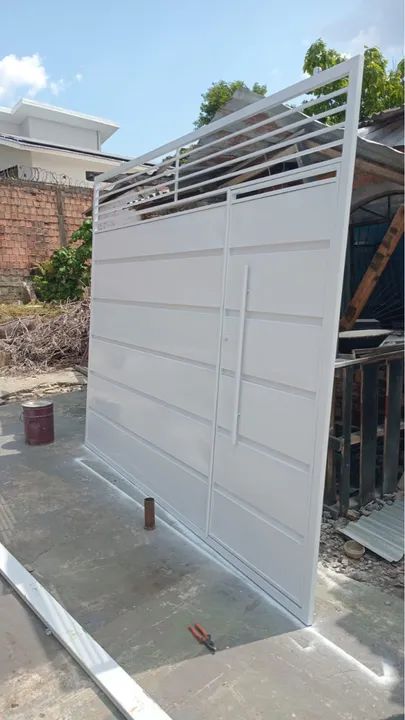 Portão galvanizado de correr64842053048705122